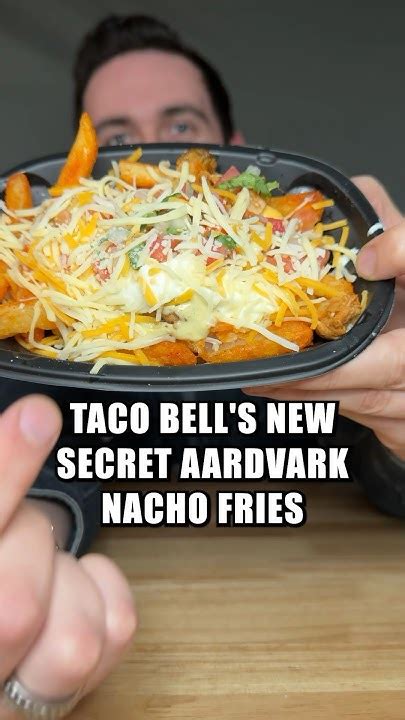 Taco Bells New Secret Aardvark Nacho Fries Review Shorts Youtube