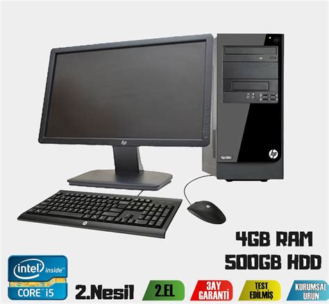 Hp Pro 3300 İntel İ5 2 Gen CPU 4GB RAM 500GB HDD 19 Monitör Takım