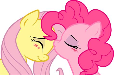 Fluttershy And Pinkie Pie Sweet Kiss My Little Pony Drawing Pinkie