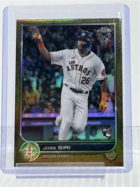 Jose Siri 2022 Topps Cromato Ben Baller Baseball Rookie Rc50 Q0850 Eur