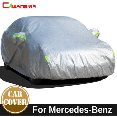 Cawanerl Waterproof Car Cover Sun Snow Rain Protect Cover For Mercedes