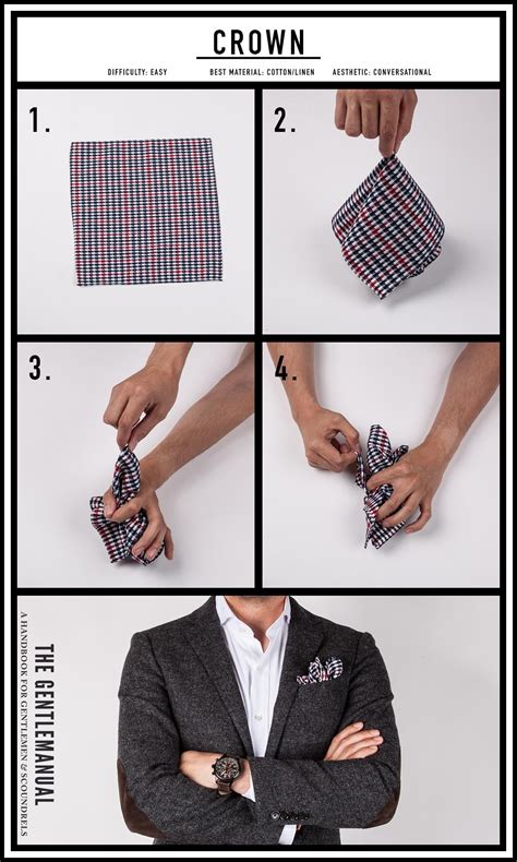 10 Ways To Fold A Pocket Square The Gentlemanual Pocket Square Styles Pocket Square Folds