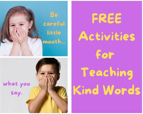 Teaching Kids to Use Kind Words | FREE Activities for Good Communication