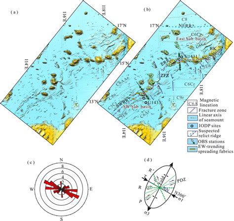 The Original A And Interpreted B Highresolution Bathymetry Map For