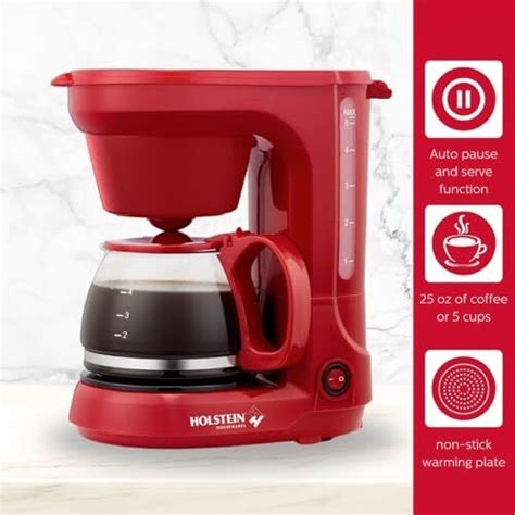 Everyday 5 Cup Red Coffee Maker Ebay