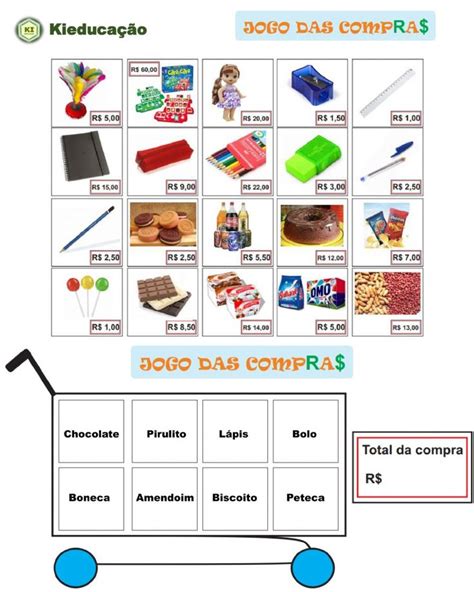 Jogo Das Compras II Worksheet Workbook Google Classroom School Subjects