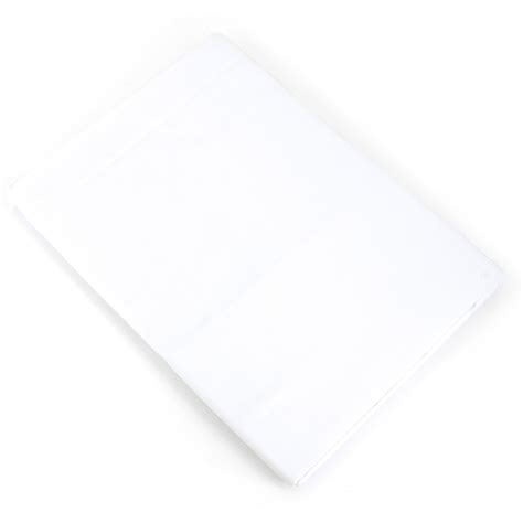 Drap Plat 240x310cm Uni Pur Percale PRIMO Blanc Linnea Linge De