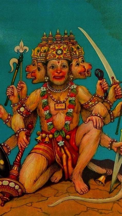 Bajrangbali In Panchmukhi Roop Bajrangbali Panchmukhi Roop Hanuman