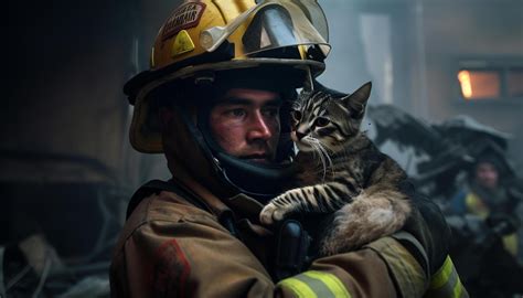 Firefighters Saving Cats