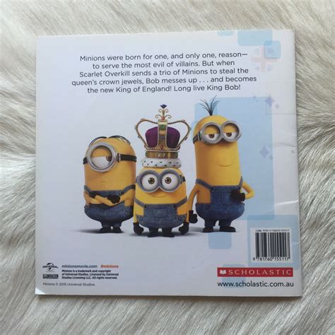 Minions Long Live King Bob Minions Book Disney Minions Movie Book