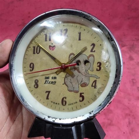 Jual Jam Weker Gajah Beker Full Manual Untuk Bangunkan Sahur Jadul