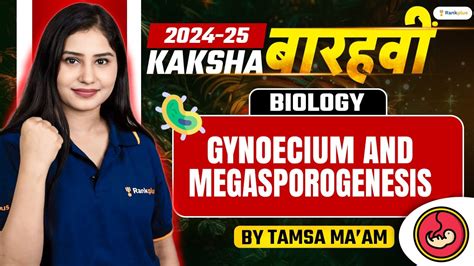 Gynoecium and Megasporogenesis | Class 12 Biology | Tamsa Ma'am | Rankplus #class12biology - YouTube