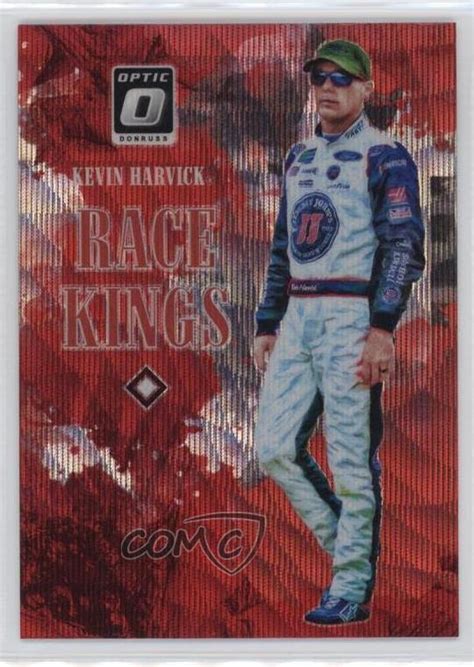 2019 Panini Donruss NASCAR Optic Race Kings Red Wave Kevin Harvick 3