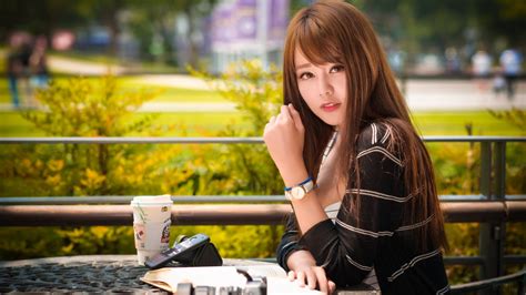 Asian Brunette Depth Of Field Girl Model Woman 4k Hd Wallpaper