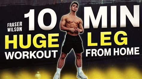 10 MIN HOME LEG WORKOUT (FOLLOW ALONG!) - Men's Fitness Beat