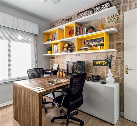 Home Office Para Dois Em M Casa Modular Home Office Furniture