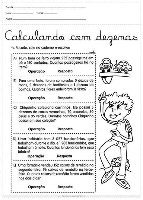 Atividades De Matemática 5 Ano Multiplicação E Divisão