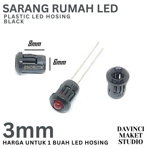 Jual Sarang Rumah LED Logam Plastik 3mm 5mm Untuk Maket Diorama LED