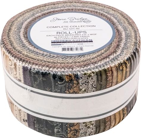 Jill Shaulis Stone Bridge Roll Up Inch Strips Jelly Roll Robert