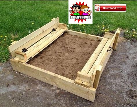 Diy Sandbox With Lid Plans at Virginia Corns blog