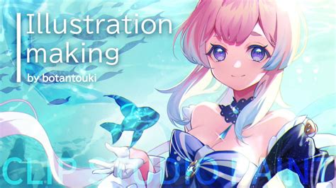 【原神】珊瑚宮心海のイラストメイキング‐illustration Making‐【clip Studio Paint】 Youtube