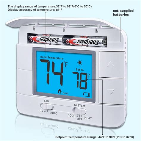 Buy Aowel Non Programmable Thermostats For Home Single Stage 1 Heating