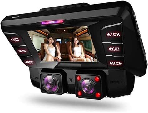 Woxing K Ultra Hd Wifi Dashcam Voiture Avant Et Arriere Double Camera