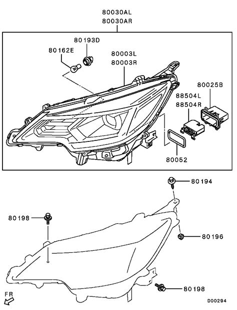 D Headlamp Assy Lh Mitsubishi Yoshiparts