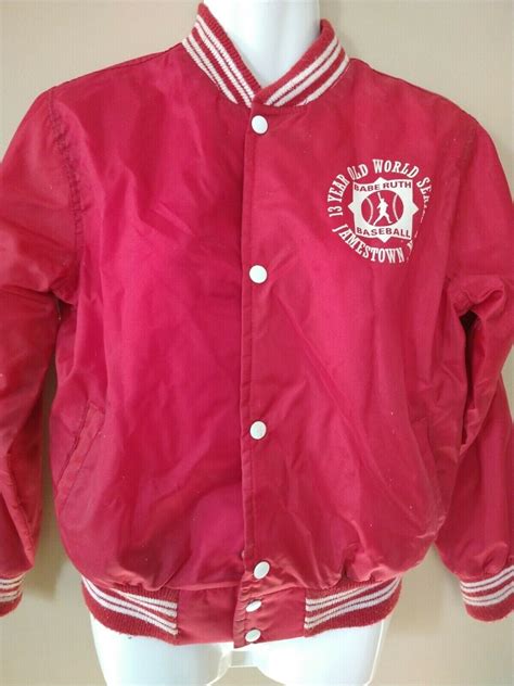 Vintage Babe Ruth Baseball Jacket 13 Year Old World Series Jamestown NY