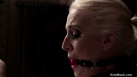 Tall Anal Slut Hokked In Device Bondage