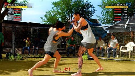 EA Sports UFC 4 Gameplay Megan Anderson Vs Sara McMann Backyard YouTube