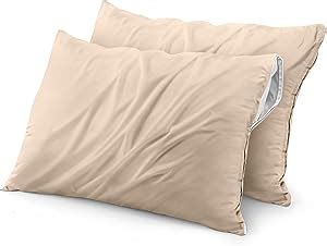 Utopia Bedding Lot de 2 protège oreillers imperméables à fermeture