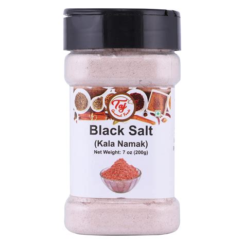 TAJ Premium Indian Black Salt Powder Kala Namak (7-Ounce) 7 Ounce (Pack ...