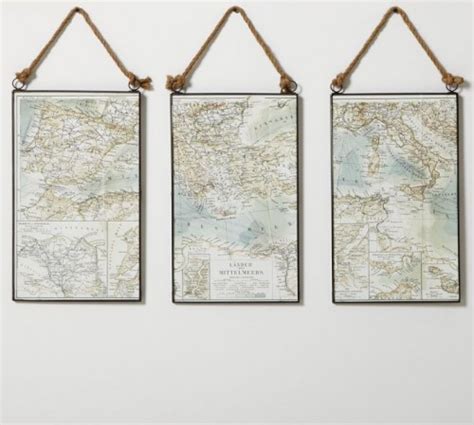 Just Crafty Enough – DIY Inspiration: Map Wall Art