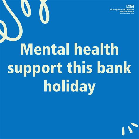 Mental Health Support Across Birmingham And Solihull During The Bank