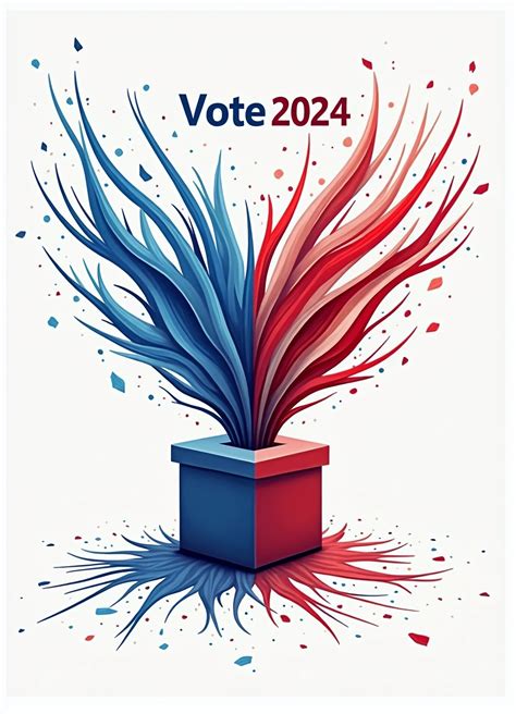 Le Concept Des élections Américaines De 2024 Image Générée à Base Dia