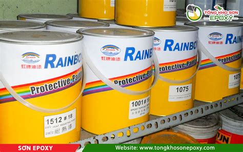 Sơn Epoxy chống rỉ Rainbow 2 thành phần Tổng Kho Sơn Epoxy