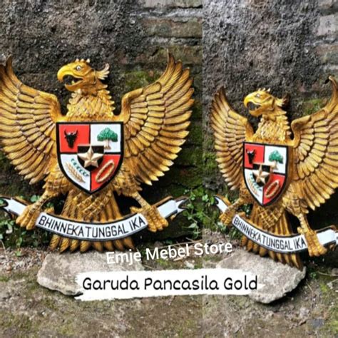 Jual Hiasan Dinding Ukir Kayu Lambang Burung Garuda Jati Kab Jepara