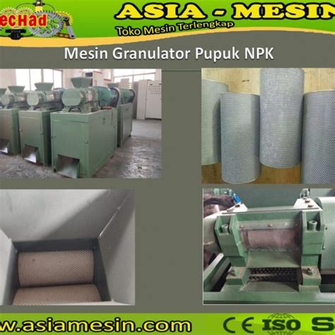 Mesin Granulasi NPK Granulator Pupuk Asia Mesin