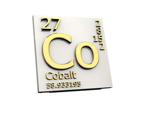 cobalt form periodic table  elements metallic mendeleev