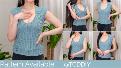 How To Crochet A Short Sleeve Top Pattern And Tutorial Diy Youtube