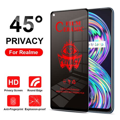 Anti Spy Privacy Flexible Ceramics Tempered Glass Screen Protector