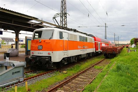 DB Gebrauchtzug 111 111 1 Mit Dem RB49 Ersatzzug Am 29 04 23 In Hanau