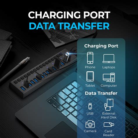 Snapklik SABRENT 16 Port USB 3 0 Data HUB And Charger