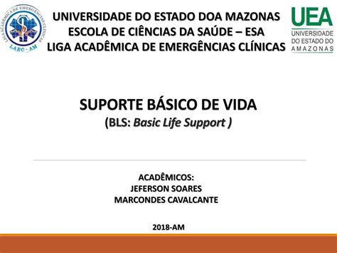 BLS SUPORTE BASICO E VIDA LIVRO DE ORIENTAÇÕES PPT