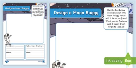 Design a Moon Buggy Activity (Teacher-Made) - Twinkl