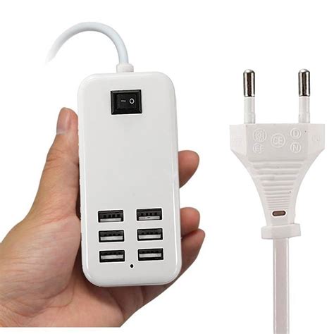 Commercebrasil Carregador Usb Portas Extens O Tomada W Interruptor