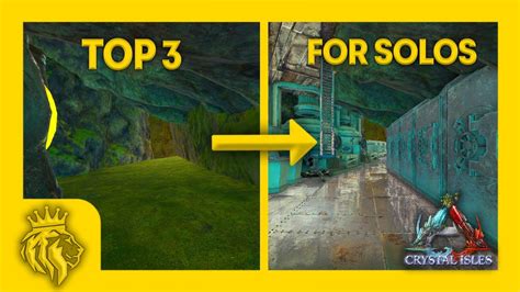 TOP 3 Rat Holes On Crystal Isles W FULL BASE DESIGNS For SOLOS ARK