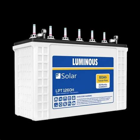 12 V Luminous Solar 60 Ah Tubular Battery At 7530 In Tiruppur ID