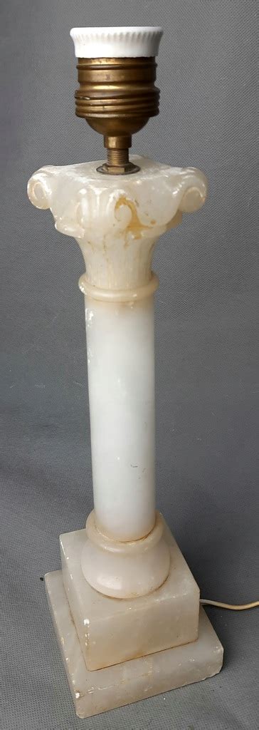 Lampa Kolumnowa Alabaster Włochy 11453356997 oficjalne archiwum Allegro